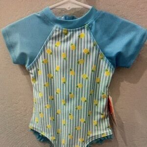 Blue and Yellow Kids Swimwear